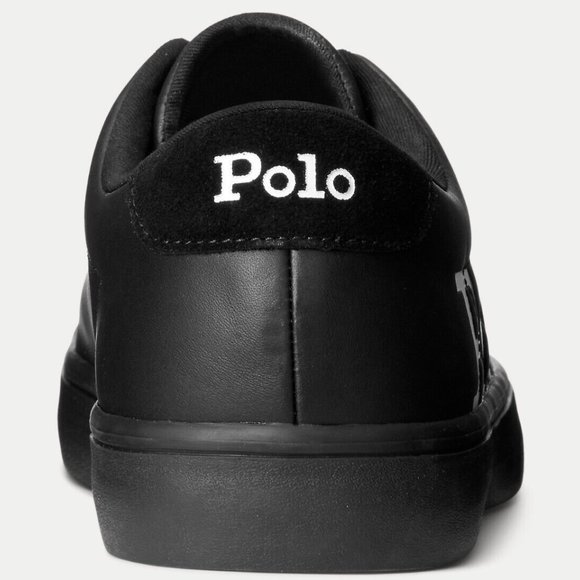 Polo Ralph Lauren Longwood Logo Leather Sneaker Men's Shoes - Picture 3 of 9